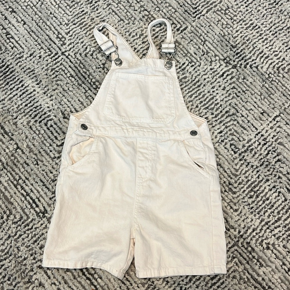 Zara kids cream overalls